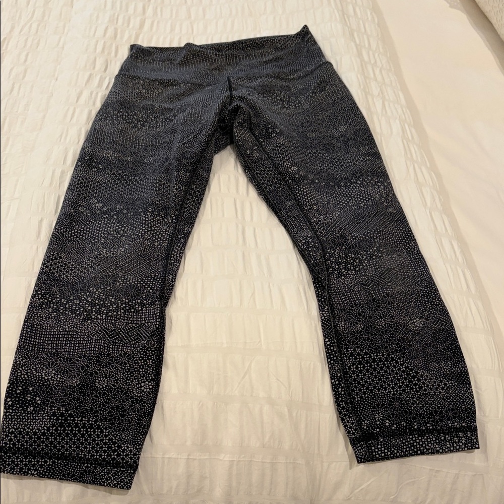 lululemon align white and black leggings. - good condition!